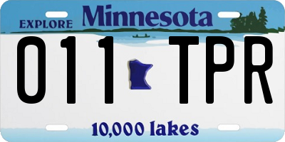 MN license plate 011TPR