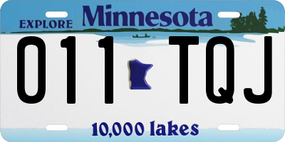 MN license plate 011TQJ