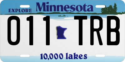 MN license plate 011TRB