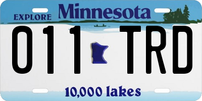 MN license plate 011TRD