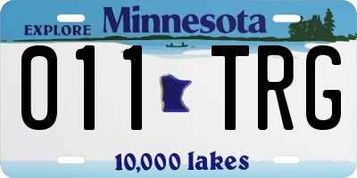 MN license plate 011TRG