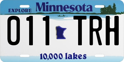 MN license plate 011TRH