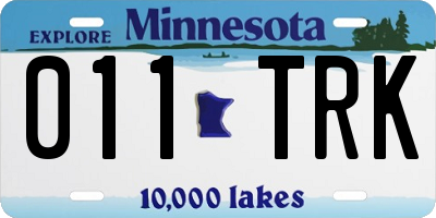 MN license plate 011TRK