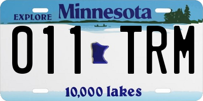 MN license plate 011TRM