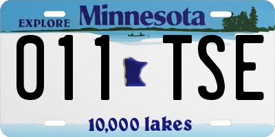 MN license plate 011TSE