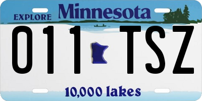 MN license plate 011TSZ