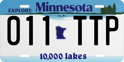 MN license plate 011TTP