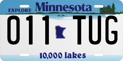 MN license plate 011TUG