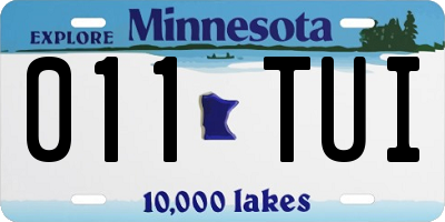 MN license plate 011TUI