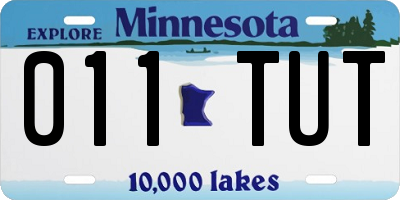 MN license plate 011TUT
