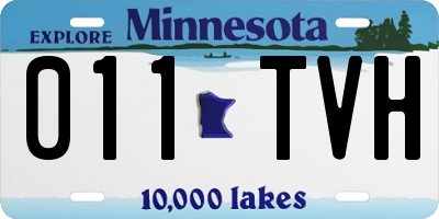 MN license plate 011TVH