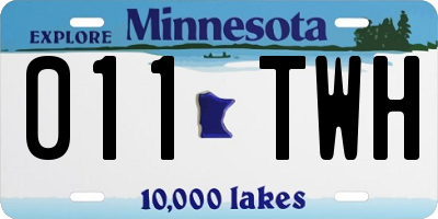 MN license plate 011TWH