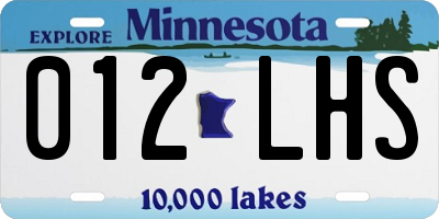 MN license plate 012LHS