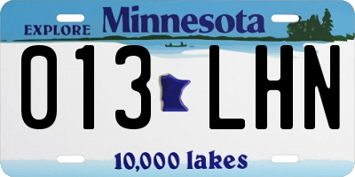 MN license plate 013LHN
