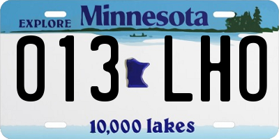 MN license plate 013LHO