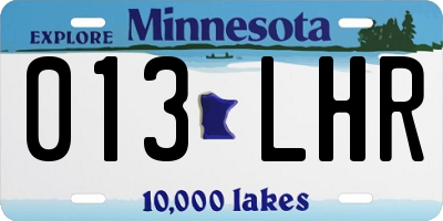 MN license plate 013LHR