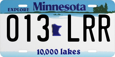MN license plate 013LRR