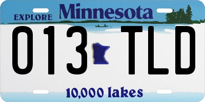 MN license plate 013TLD