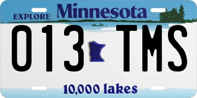 MN license plate 013TMS