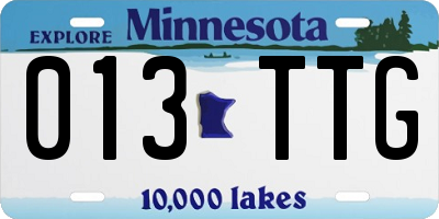 MN license plate 013TTG