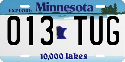 MN license plate 013TUG
