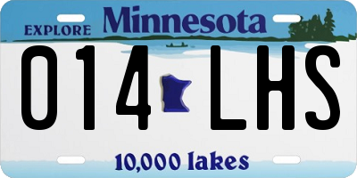 MN license plate 014LHS