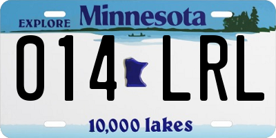 MN license plate 014LRL