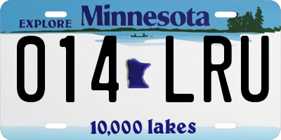 MN license plate 014LRU