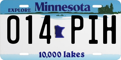 MN license plate 014PIH