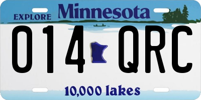 MN license plate 014QRC