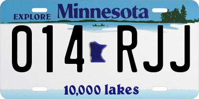 MN license plate 014RJJ