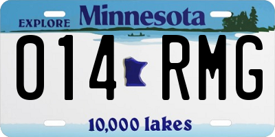 MN license plate 014RMG