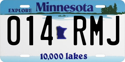 MN license plate 014RMJ