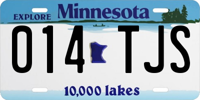 MN license plate 014TJS