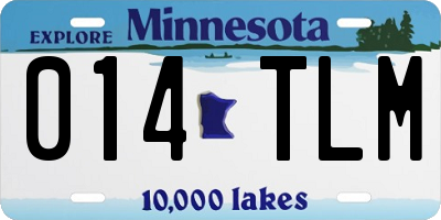 MN license plate 014TLM