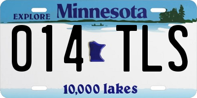 MN license plate 014TLS