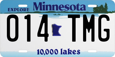 MN license plate 014TMG