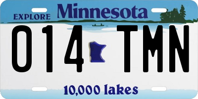MN license plate 014TMN