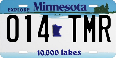 MN license plate 014TMR