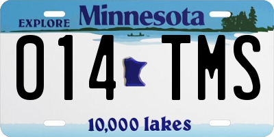 MN license plate 014TMS