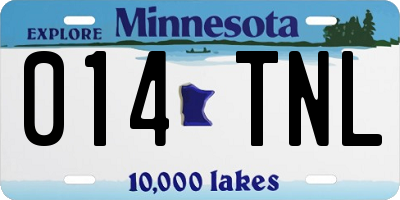 MN license plate 014TNL
