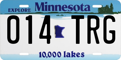 MN license plate 014TRG