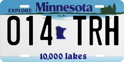 MN license plate 014TRH