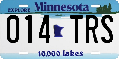 MN license plate 014TRS