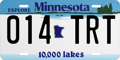 MN license plate 014TRT