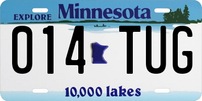 MN license plate 014TUG