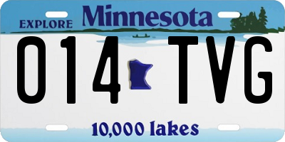 MN license plate 014TVG