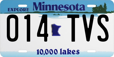 MN license plate 014TVS