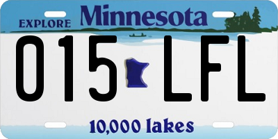 MN license plate 015LFL