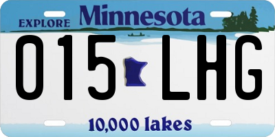 MN license plate 015LHG